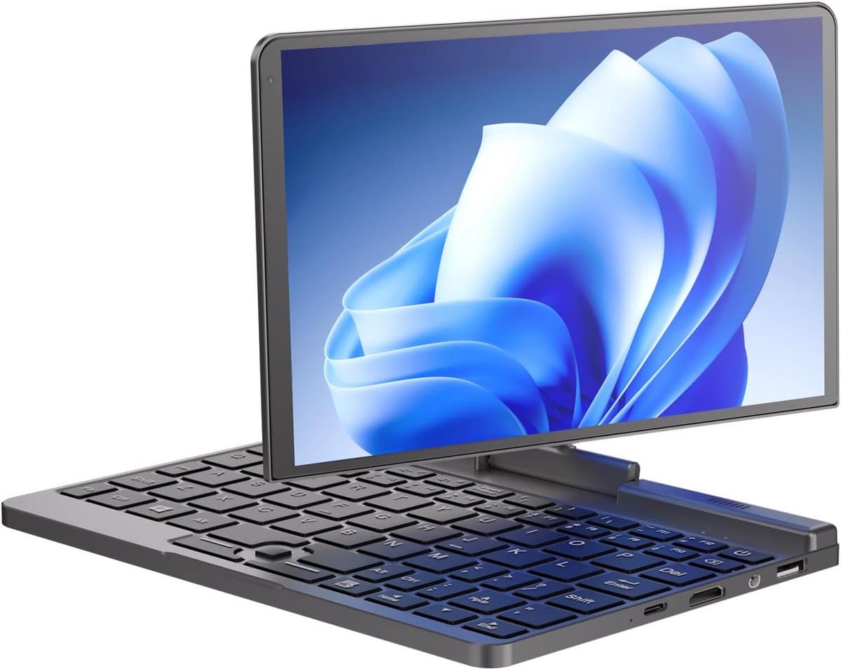 8 Inch Mini Laptop 2-in-1 met Draaibaar HD Scherm, 12GB RAM en 512GB SSD