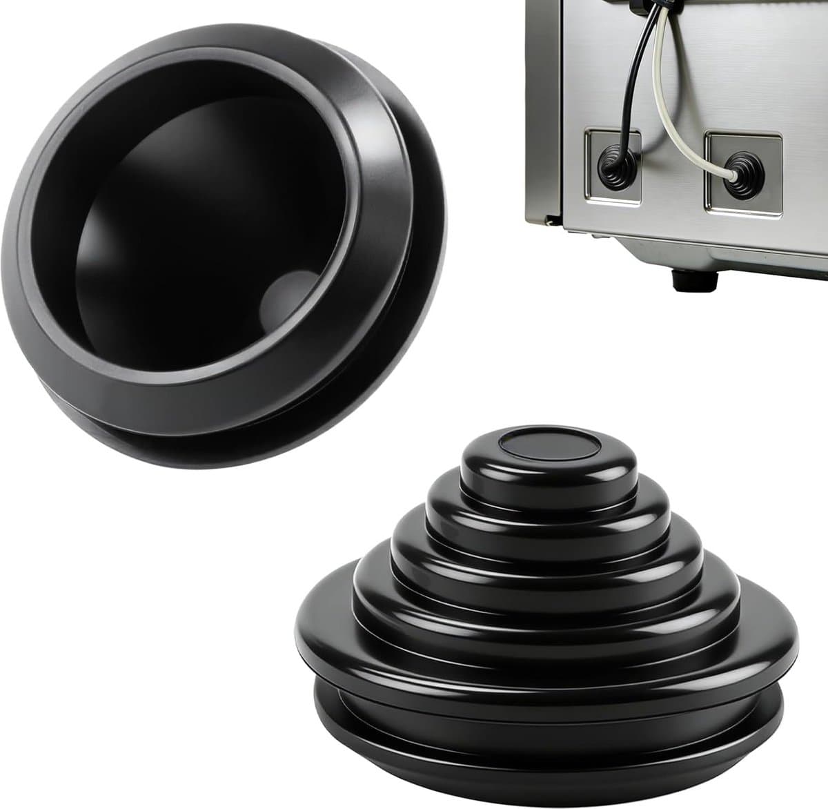 Waterdichte Kabeldoorvoeren Zwart voor Kabels tot 40mm - Set van 10 Stuks