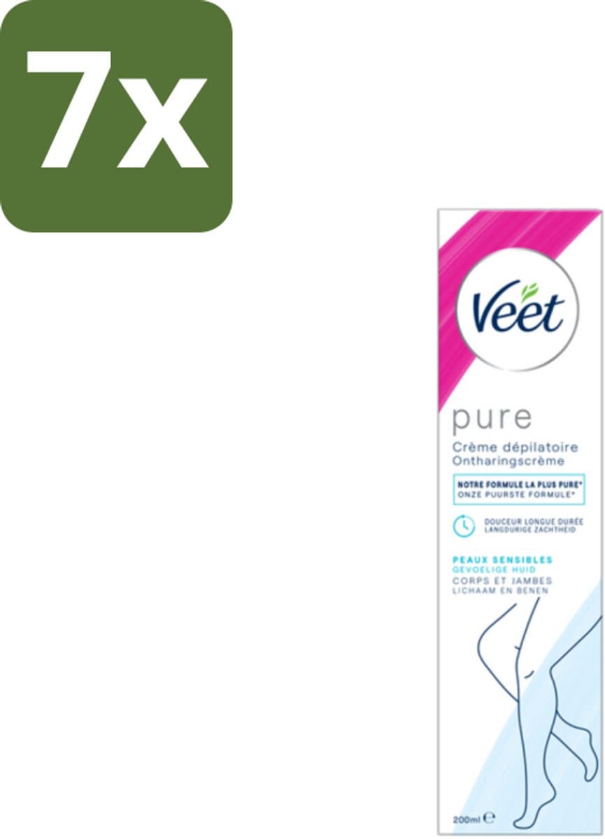 Veet Ontharingscrème Minima Gevoelige Huid 200 ml - Bulkverpakking - 7 stuks