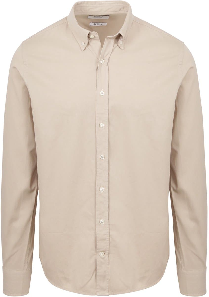 King Essentials The Tommy Overhemd Beige - Maat M - Heren
