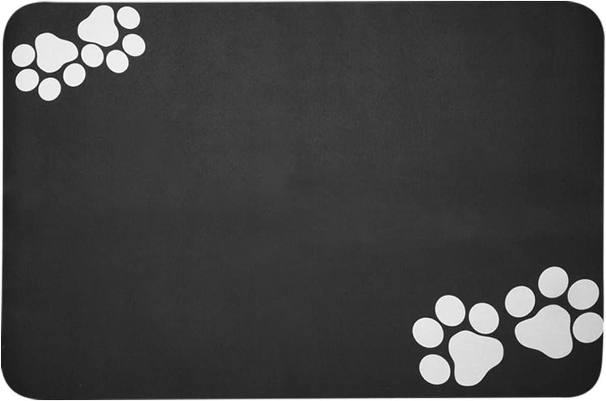 Allecto Plus - Antislip onderlegger hond en kat 40 x 60 cm met super absorberend materiaal voor kattenbak - Snel drogende voedermat