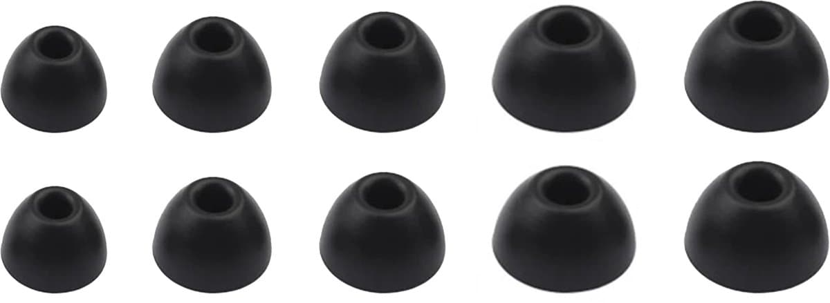 Ibley ComfortFit Oortips voor Beats Powerbeats Pro 2 zwart - Siliconen Earbuds - 5 Maten - 5 Paar