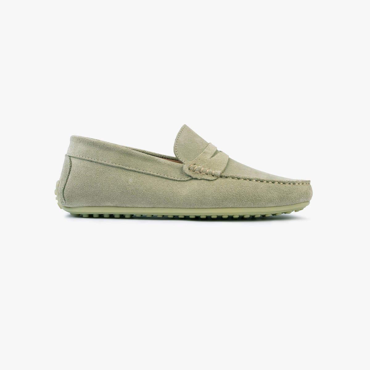 Omnio bjorn loafers heren groen suède