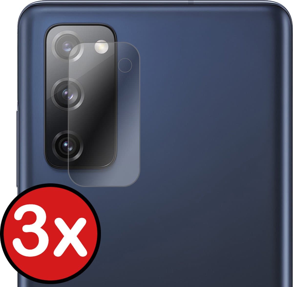 Camera Lens Protector - 3 Stuks - Geschikt voor Samsung Galaxy S20 FE - Camera Screenprotector - Beschermglas - Gehard Glas - Tempered Glass - Screen Protector