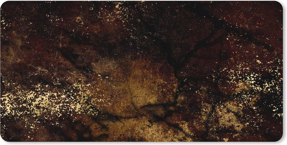 Muismat XXL 120x60 cm - Bureau onderlegger - Bureau mat Gold - Zwart - Luxe - Bureaumat - Gaming mousepad xl - Bureaulegger groot - Computer deskmat