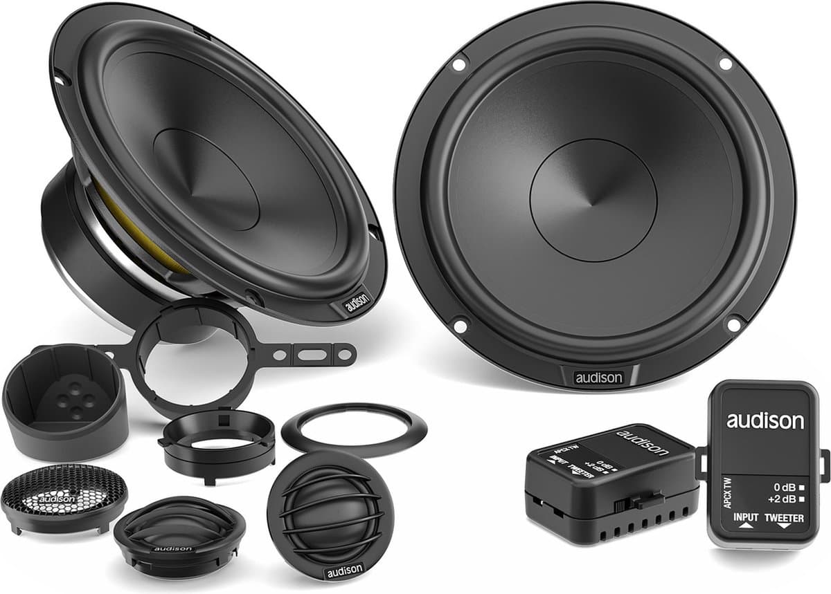 Audison APK165P - Autospeaker - 2 weg composet 16.5cm - Prima series - 165mm luidsprekers - 115 Watt RMS