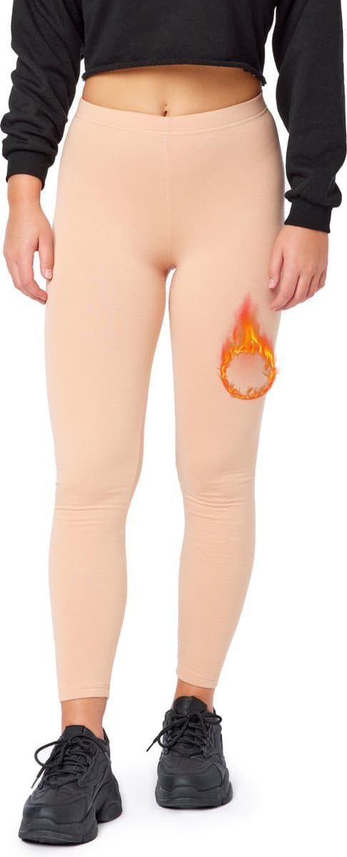 Bellivalini Dames Thermische Legging - Sport - Vrijetijdsbroek - Lang - Sporbroek - BLV-BLV50-320-LE - Licht Perzik - L