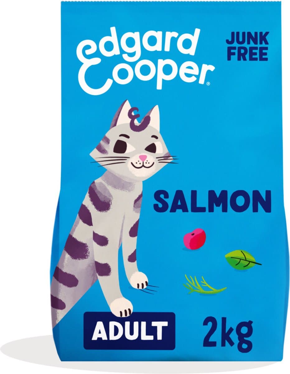 4x Edgard & Cooper Kattenvoer Adult Zalm 2 kg