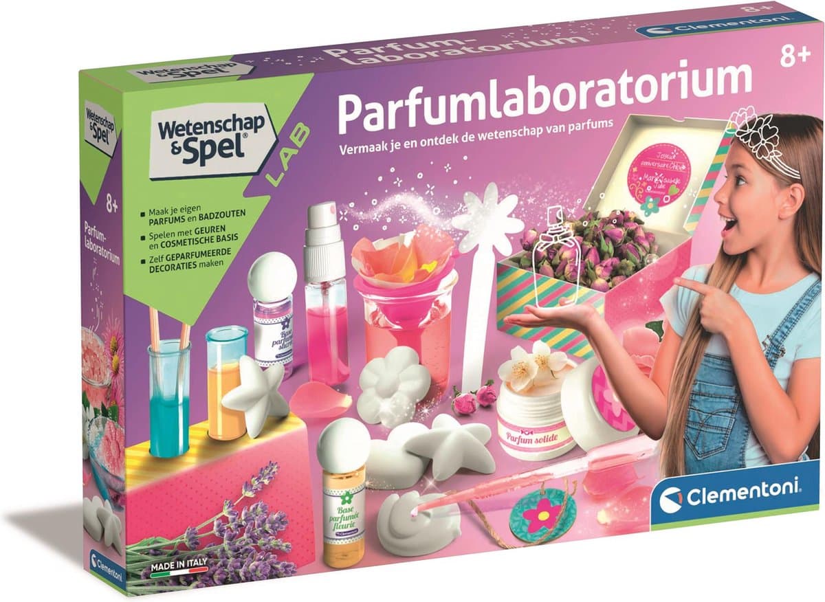 Clementoni wetenschappelijk parfum experimenteerset - meerkleurig, 43,7 x 39,6 x 29,4 cm