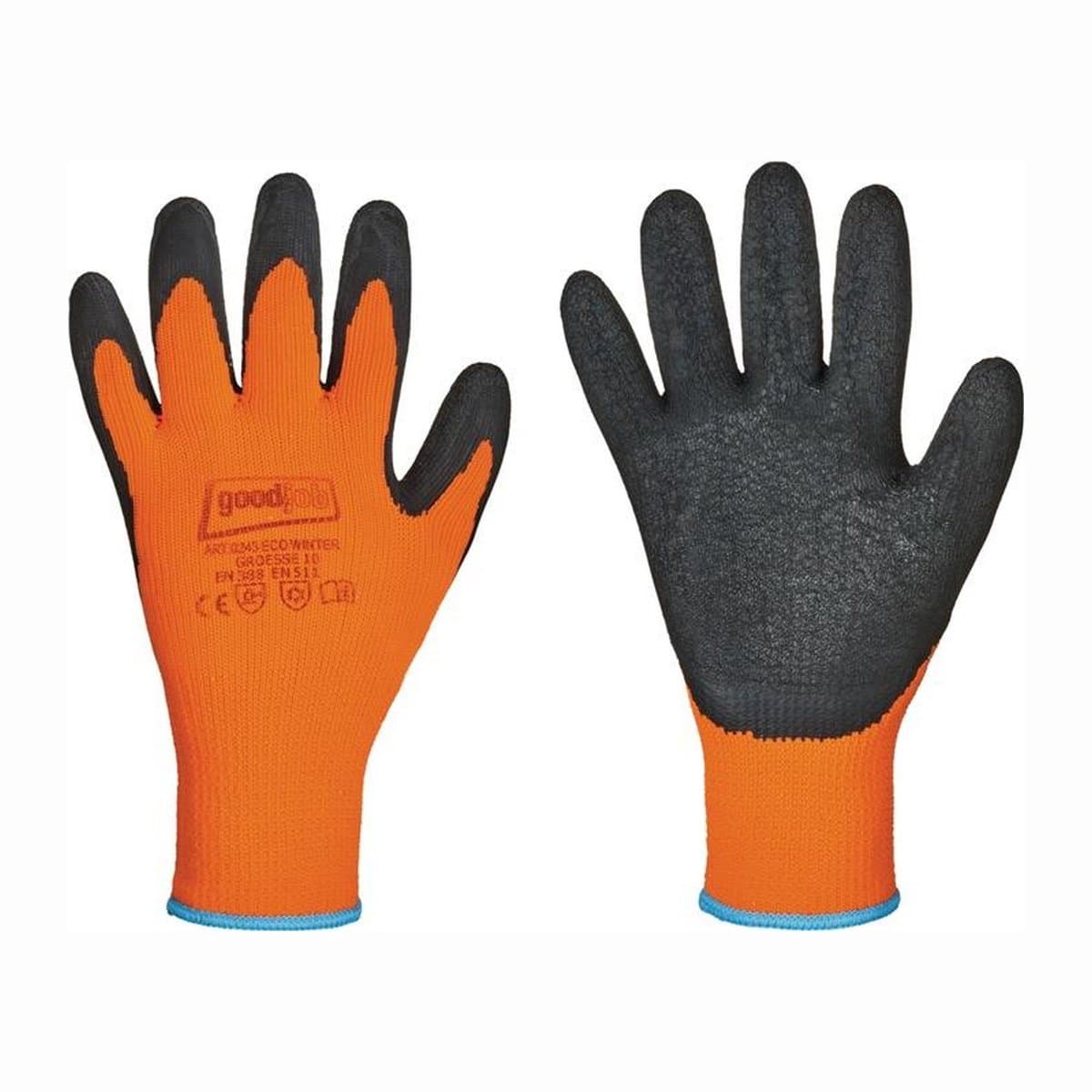 GOODJOB Kälteschutzhandschuh Eco Winter zwart / oranje mt. 9 - 0234-09H