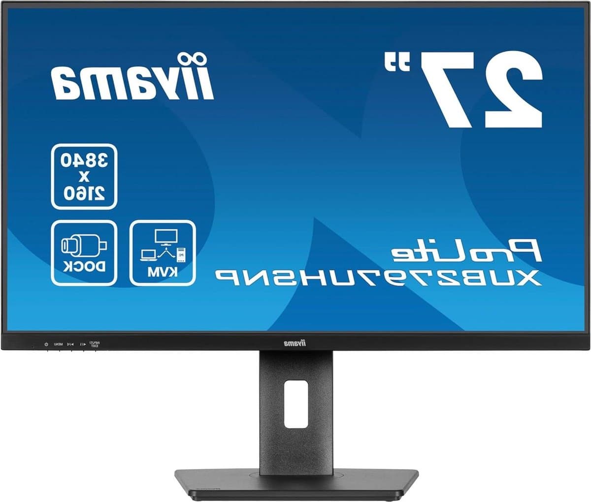 Monitor Desktop - Scherm UHD - Productief Werken - IPS Paneel - 27 inch - Zwart