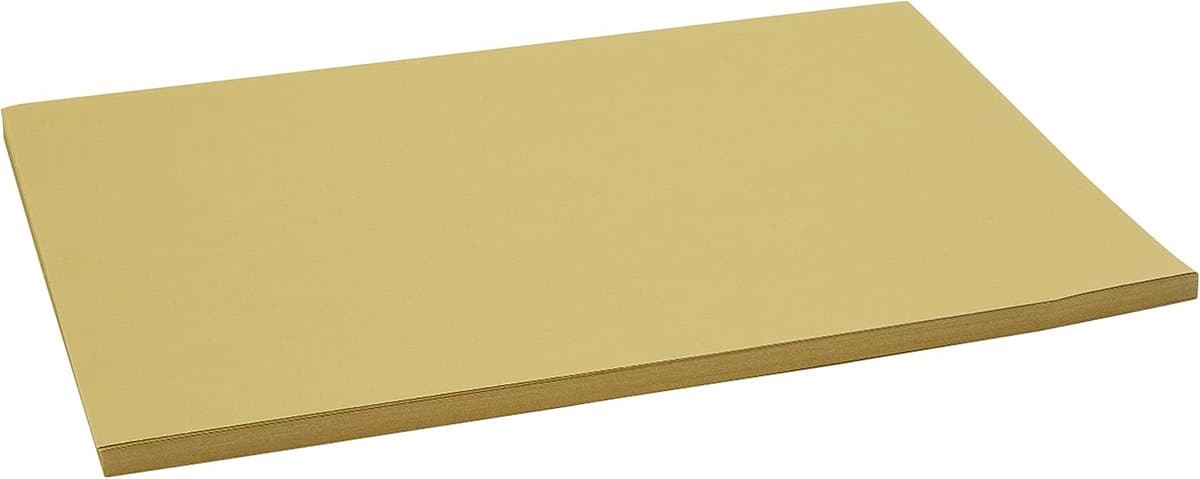 Dailygoods- Shimmer Papier 50 Vellen - A4 Formaat - Dubbelzijdig 120gsm - Parelmoer Goud - Voor Knutselprojecten - Compatibel met Printers - Creatief Papier
