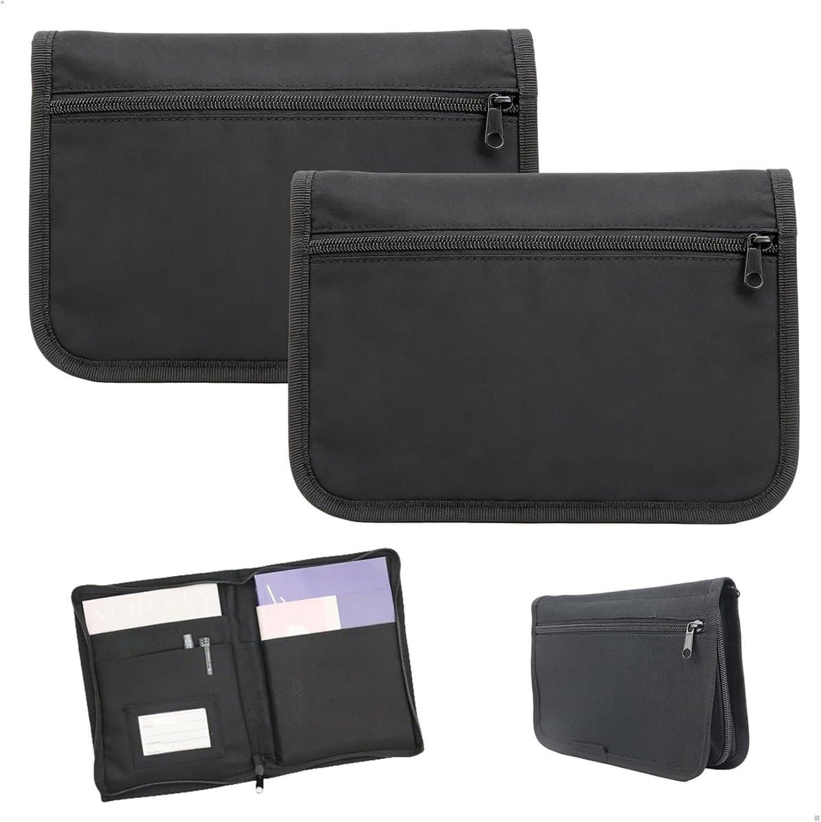 Documentenhouder voor Auto, 2 Stuks, Multifunctionele Organizer met Meerdere Compartimenten, Ideaal voor Handscho glovebox en Papieren
