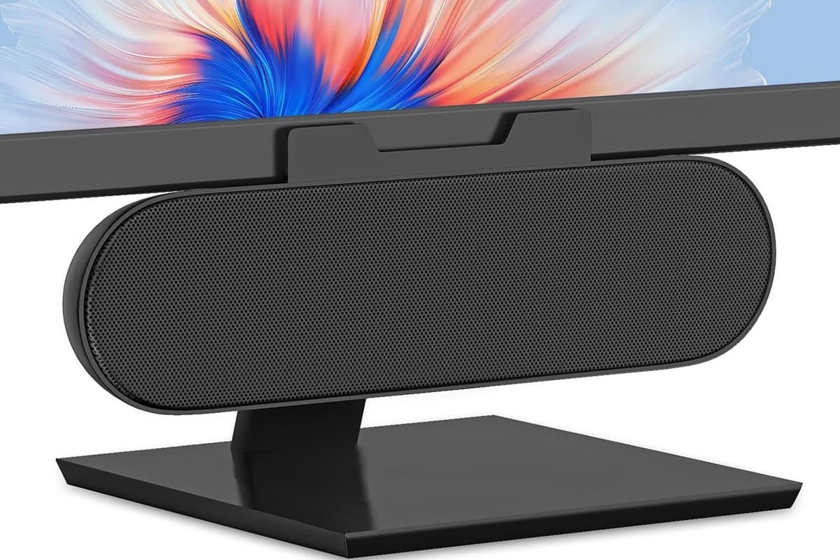 USB monitorluidspreker - Draagbare soundbar - Film en muziek - Clip-on ontwerp - null - Zwart