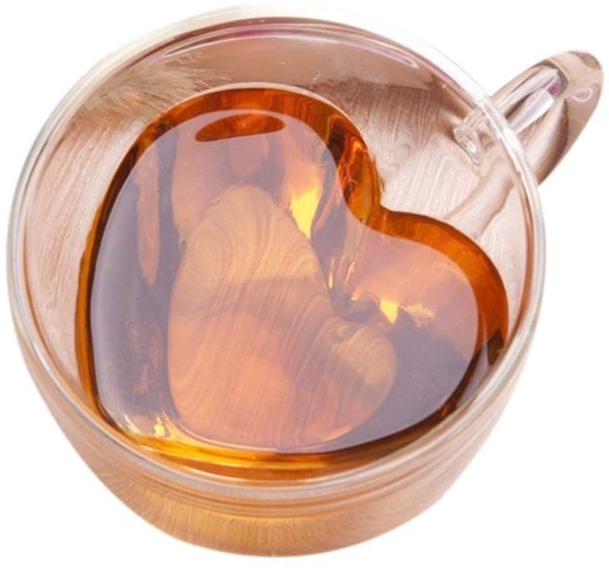 Solidchoice - Dailygoody - Glazen beker - Dubbelwandige theemok - Hittebestendig