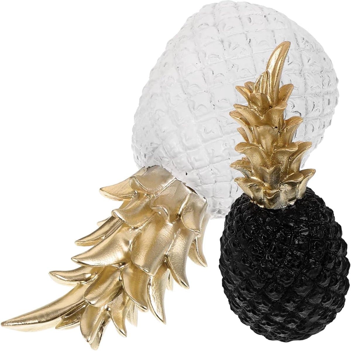 Aardewerk Ananas Beeldjes - Decoratieve Ananas - Kantoor Decoratie - Stabiele Basis - 19x8cm - Zoals Afgebeeld