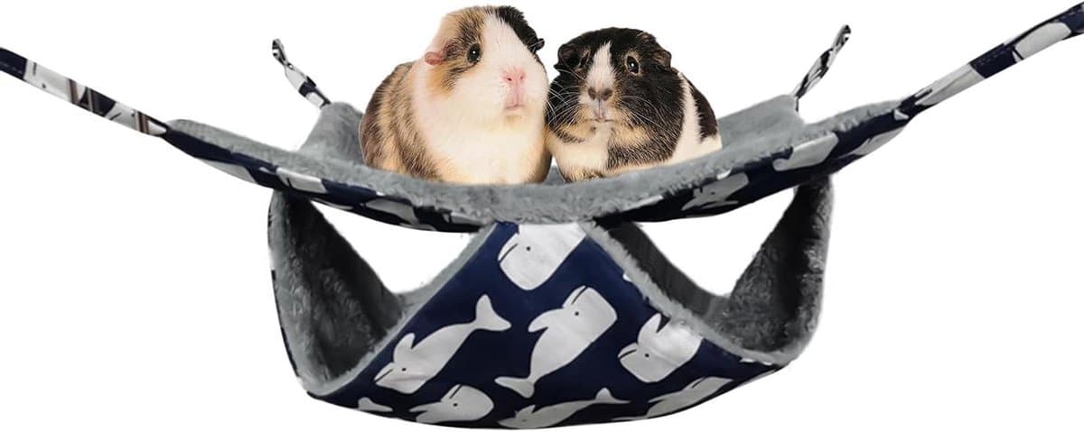 Kleine Huisdier Hangmat - Dierenverblijf Accessoire - Slapen Spelen - Warm thermisch comfort - 35x35cm - Blauw