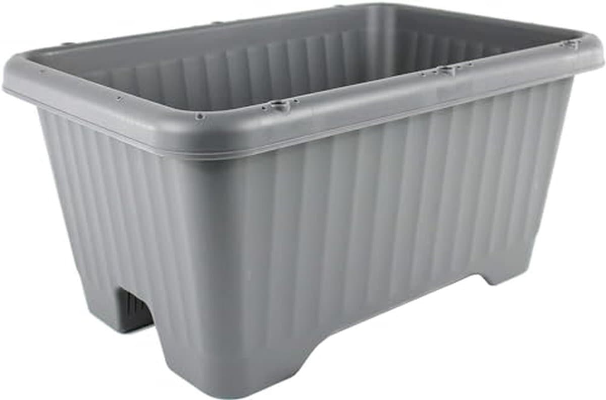 Lucht Groente Plantenbak - Kweekpot - Thuis Groenten Kweken - Waterdrainage Systeem - 53 x 35.5 x 26 cm - Grijs