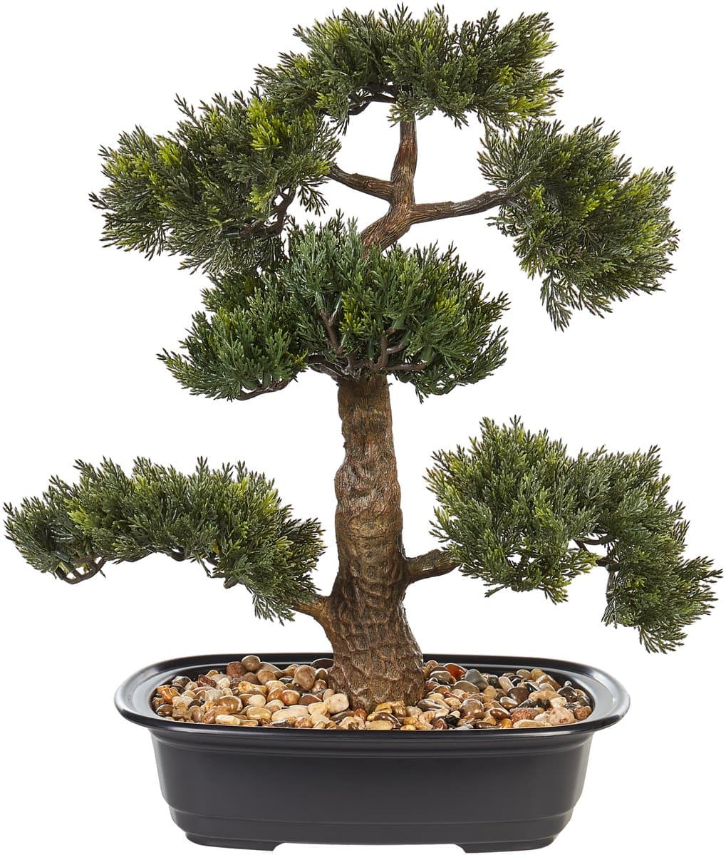 PINE - Kunstplant - Groen - 44 cm - Synthetisch materiaal