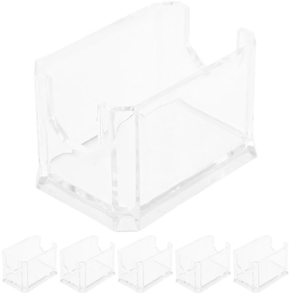 Suikerbox 6 Stuks - Theezakjeshouder - Opbergdoos - Suikerzakken - Organizer - Acryl, Transparant Design