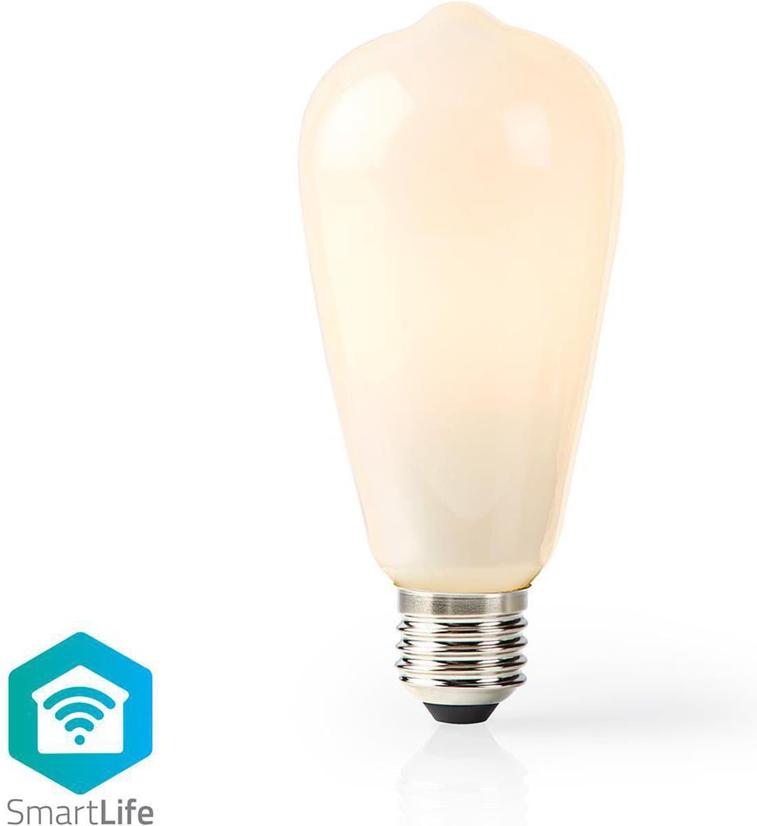 Nedis SmartLife LED-filamentlamp | E27 | 500 lm | 5 W | warm wit | 2700 K | glas | Android™ / iOS | ST64 | 1 stuk | WIFILF11WTST64