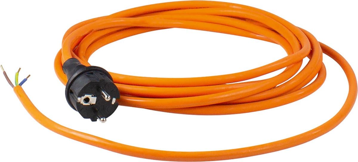 AS Schwabe 70909 Aansluitkabel Stroom Oranje 3.00 m