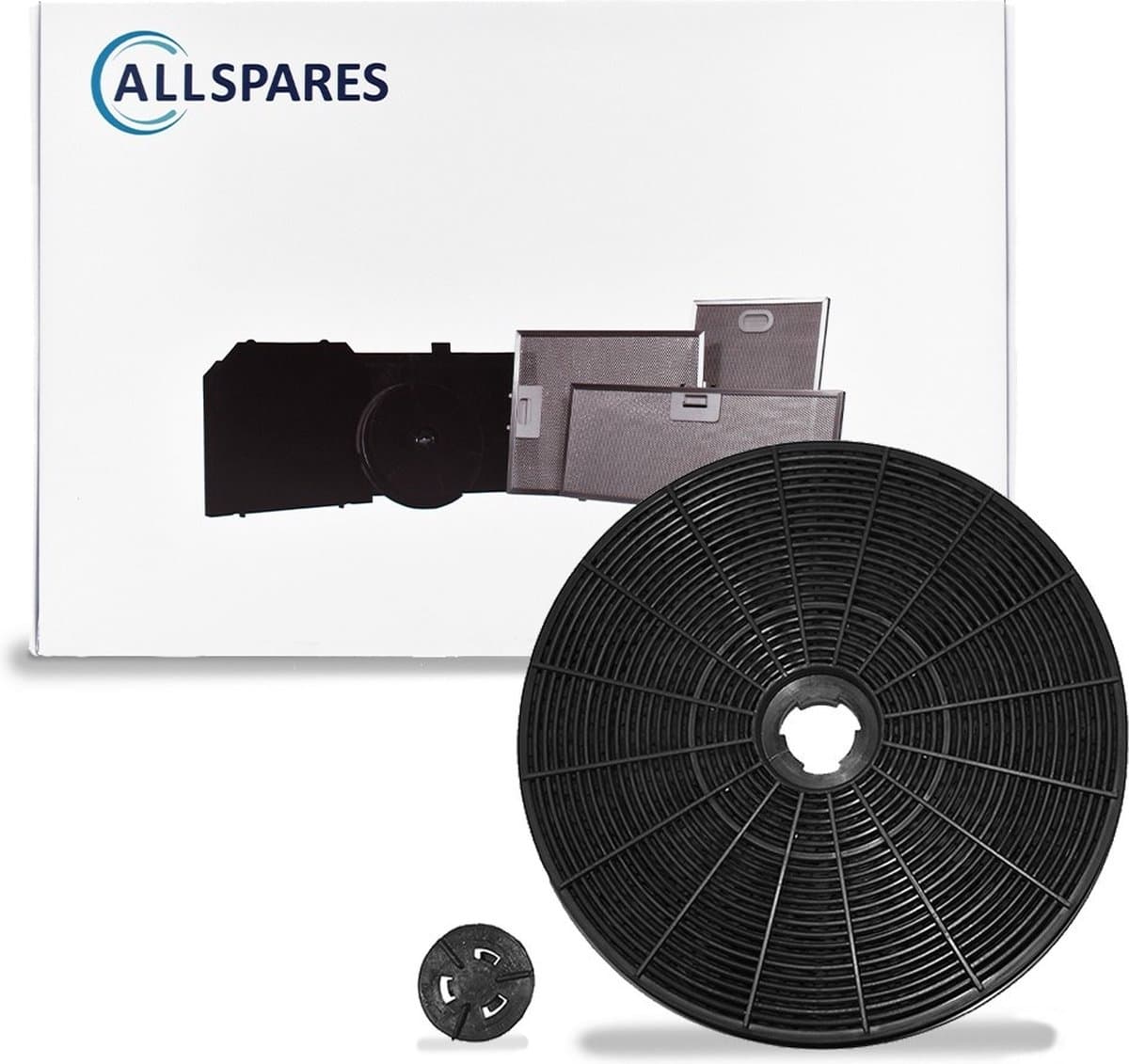 AllSpares Koolstoffilter voor afzuigkappen geschikt voor o.a. AEG-Electrolux Zanussi en Faber EFF54 / MCFE42 (Ø232mm)