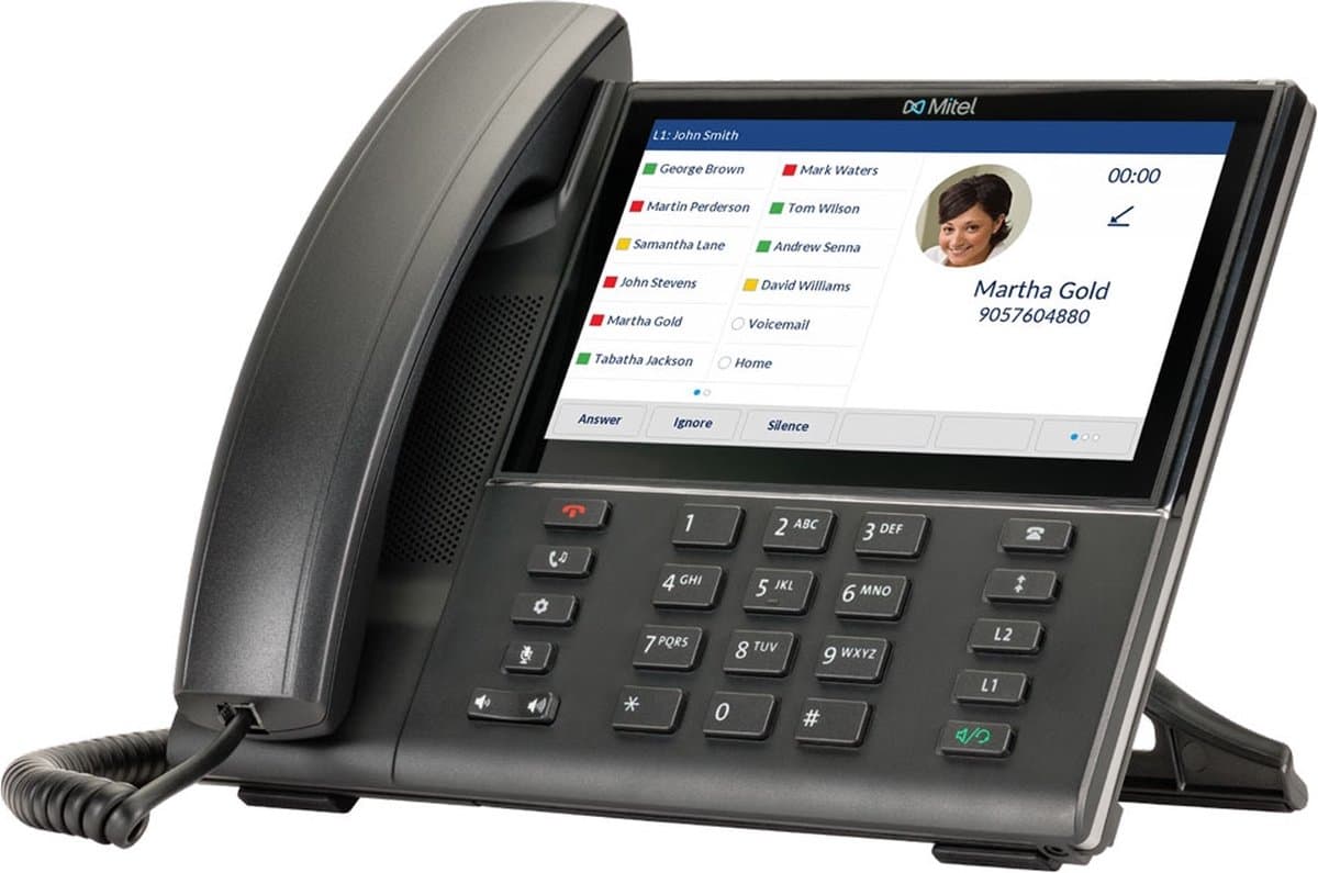 Mitel 6873 SIP Nummerherkenning Zwart