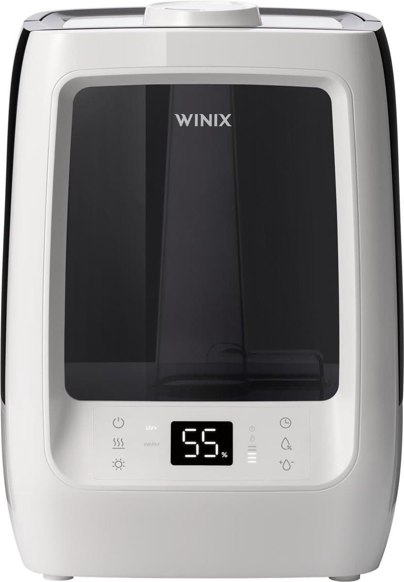 Winix Luchtbevochtiger L500 - 3 in 1 Ultrasone luchtbevochtiger met uv-technologie – Geruisloos - Grote Watertank 7,5 liter – Aromatherapie - Automatische functie met Hygrometer - Aroma diffuser - Humidifier - Luchtbevochtigers - Timer en Nachtstand