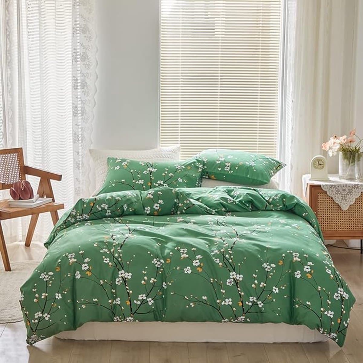 Bedding Duvet Cover Set - Soft Microfiber Duvet Cover 220x240cmx1+80x80cmx2