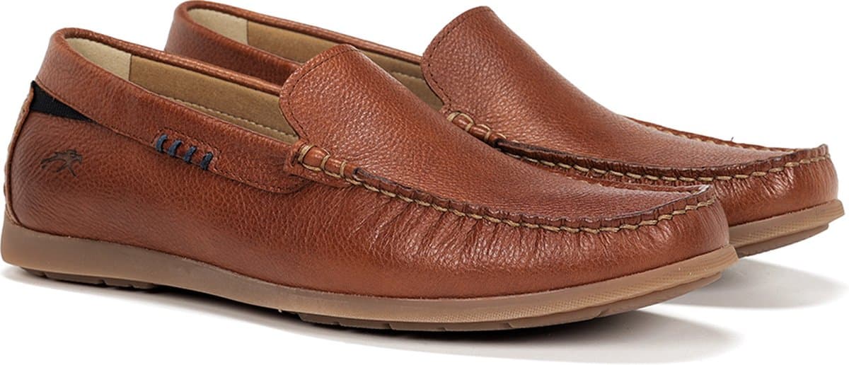 Fluchos -Heren - cognac/caramel - mocassins - maat 43