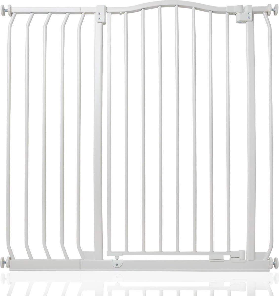 Bettacare Hondenhek met Gebogen Bovenkant, 98-107cm, Wit, 100cm H