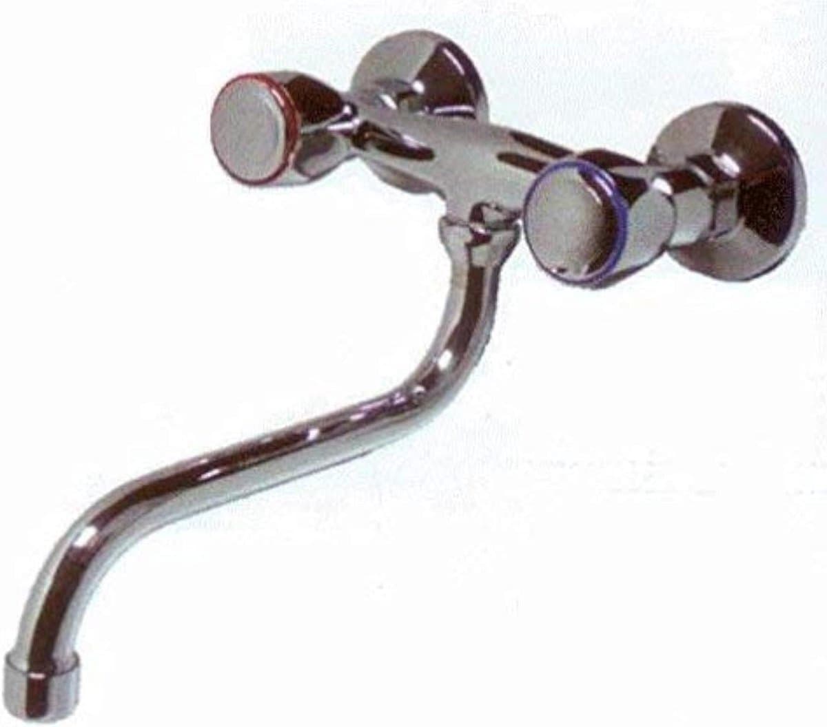Mengkraan Wandmontage - Keuken Kraan - Spoelbak Gebruik - Speciale Breedte - 11 cm - Chroom
