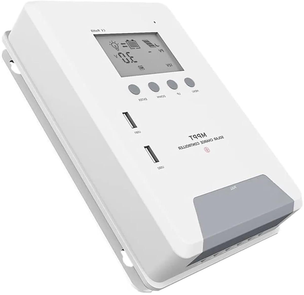Zonne Laadregelaar - MPPT Controller - Energie Beheer - Automatische Spanning - 30A tot 60A - Zwart