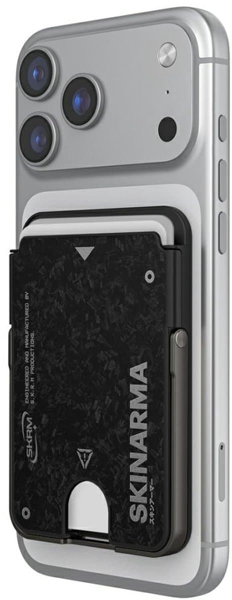 Skinarma Vektor Magnetische Smart Wallet Voor Telefoons Met Standaard Onyx-Versie