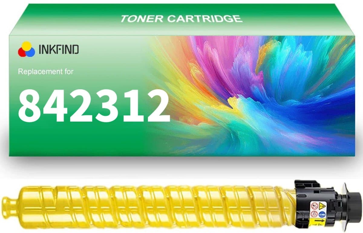 INKFIND 842312 tonercartridge Geel compatibel met Ricoh IM C2500 IM C2000 842312 - 1-pack Geel