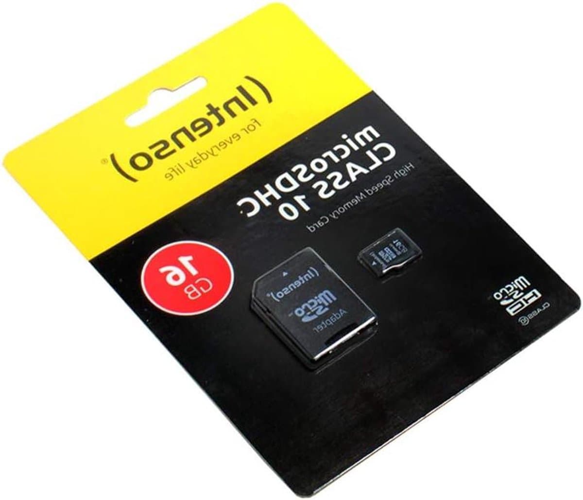 Geheugenkaart 16GB - Micro SDHC kaart - Opslag Uitbreiden - Hoge Snelheid Klasse 10 - 16GB - Geel
