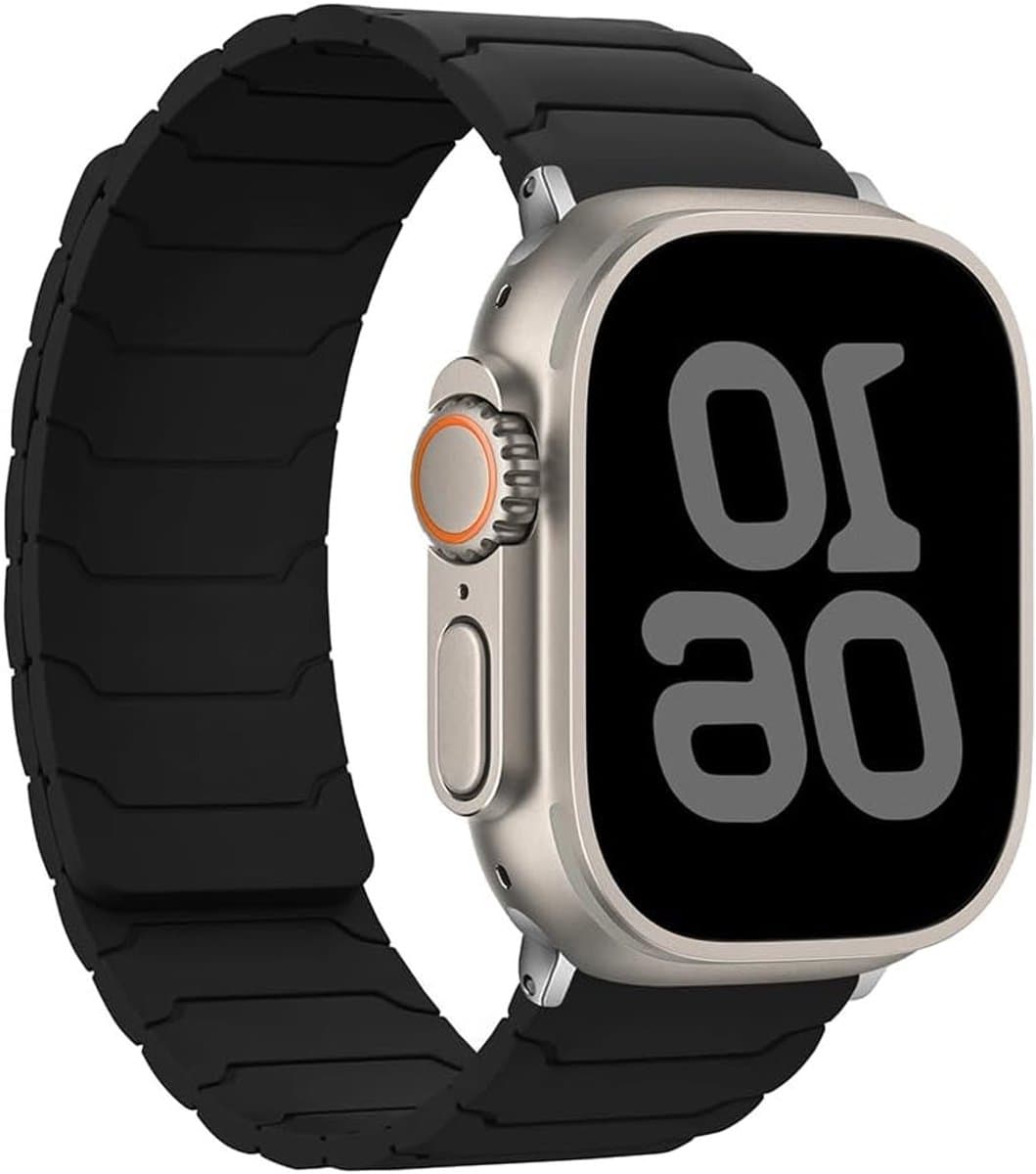 Magnetische Sportband voor Apple Watch 38mm 40mm 41mm 42mm, Sterke Siliconen Loop voor Mannen en Vrouwen, Comfortabele en Duurzame Horlogeband