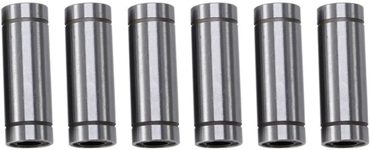LM8LUU kogellagers - 8 mm binnendiameter - Hoge Kwaliteit - 6 Stuks - Lange Levensduur - Geschikt voor 3D-printers en Machines