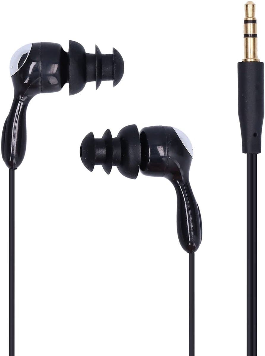 Dailygoods - Waterdichte Hoofdtelefoon - In-ear Beengeleiding - Ideaal voor Zwemmen en Duiken - Zwart - Sportheadset - Perfect voor Training en Hardlopen