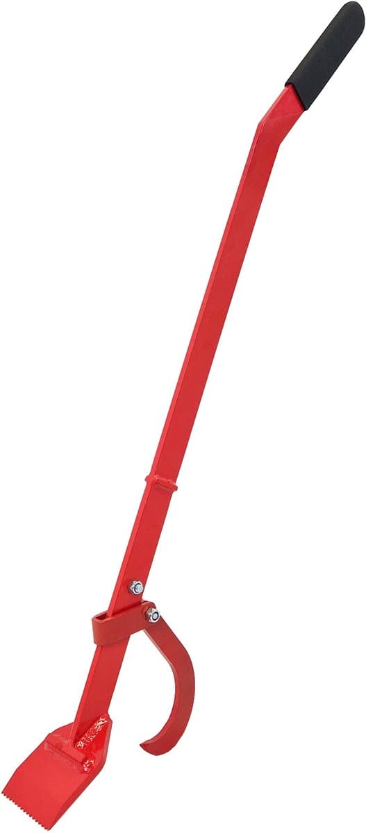 TRUTZHOLM - Professionele Velheffer - 115 cm - Rood - Met Draaikophaak & Tandplaat - Boomstamkeerder Velhulpmiddel Staal