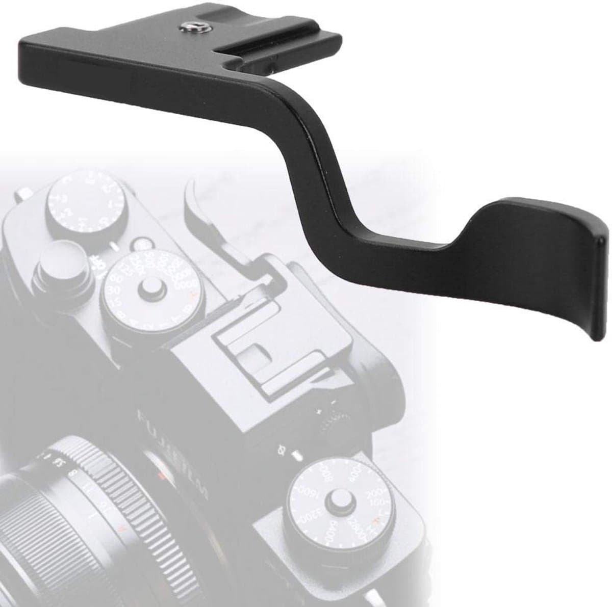 Allecto - Duurzame aluminium duimgreep - Verbeterde grip voor camera - Compact formaat - Geschikt voor X-T1/X-T2/X-T3/X-T10/X-T20/X-T30 - Zwart