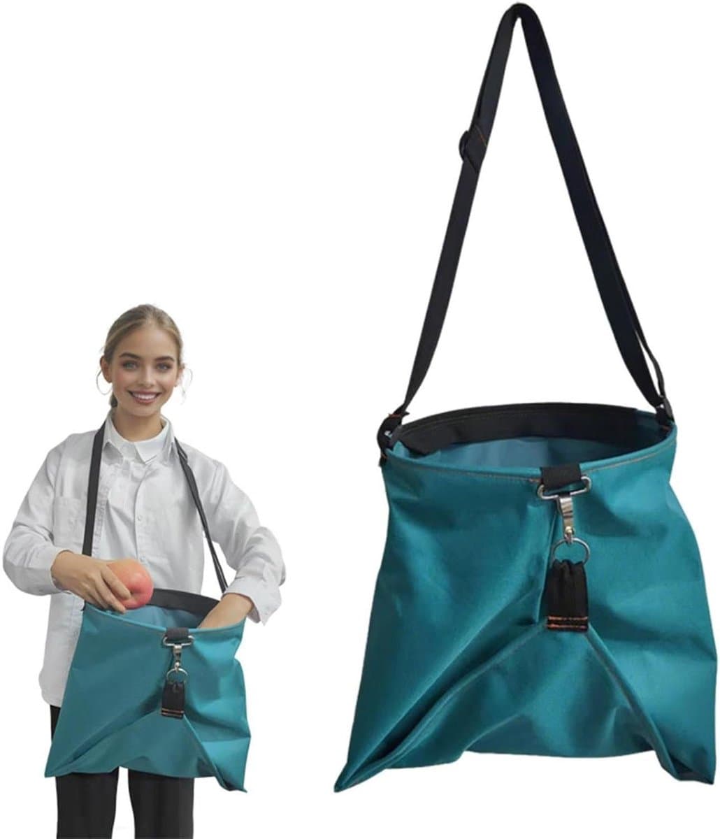 Tuinschort met zakken - Plukschort oogsttas - Fruit oogsten - Waterdicht Oxford doek - 40 x 38 x 28 cm