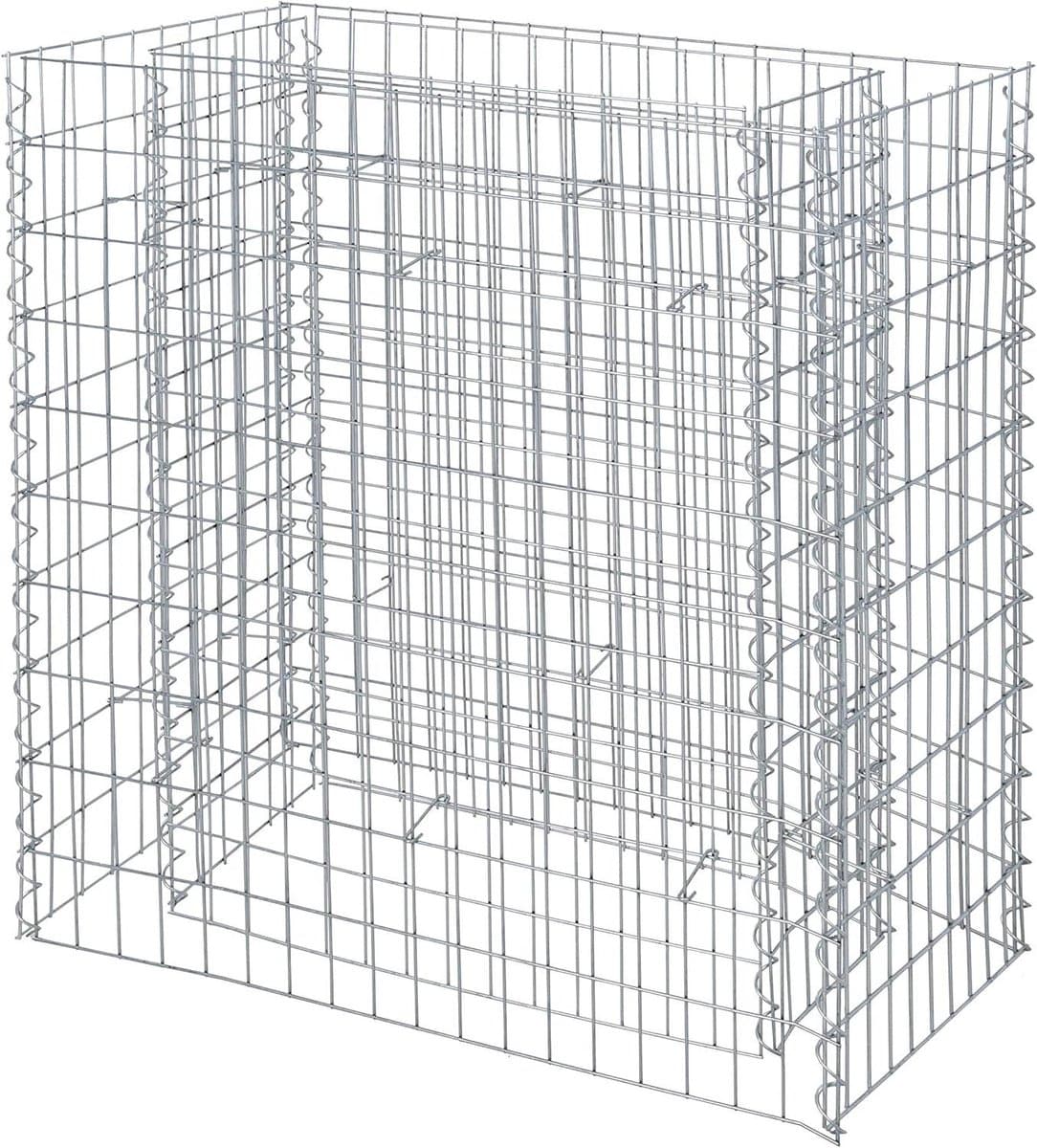 Verhoogd bloembed - Plantenbak mand - Planten en bloemen - Thermisch verzinkt gaas - 270x50x100 cm - Zilver