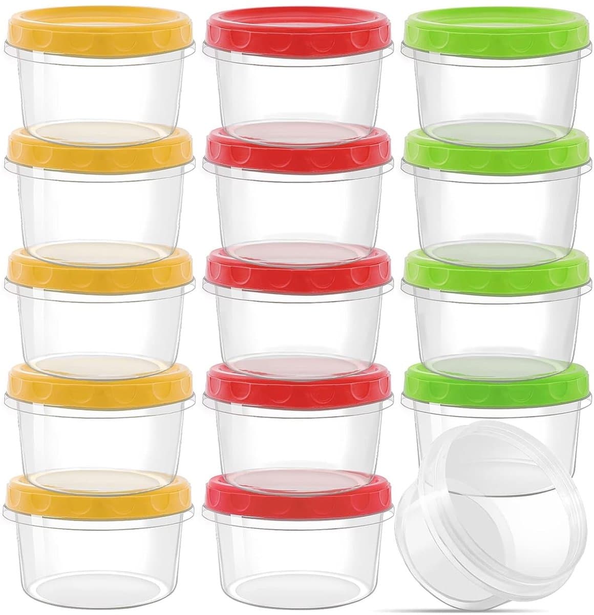 Dailygoods- Vershoudbakjes 15 Stuks - 250 ml - Herbruikbaar - Plastic - Stapelbaar - Vaatwasmachinebestendig - Luchtdicht - Voedselcontainers