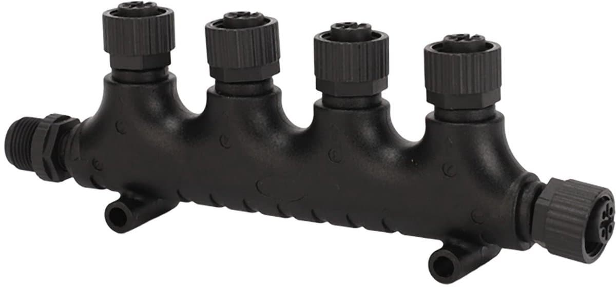 Dailygoody - 2000 T-connector - Waterdicht - 4 poorts - Duurzaam - Geschikt voor Lowrance en Garmin netwerken - Betrouwbaarheid en veelzijdigheid