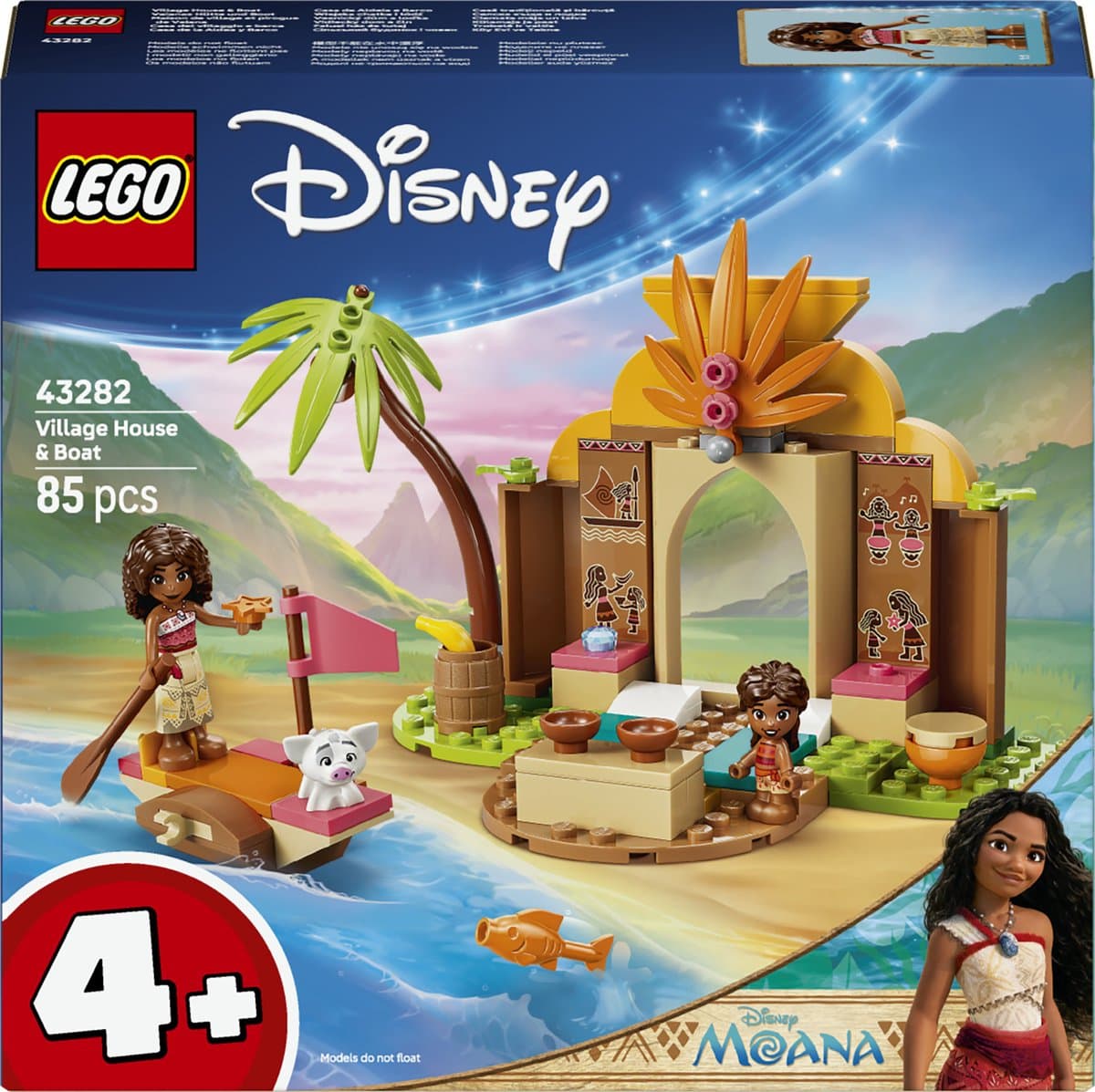 LEGO® ǀ Disney Moana Boerderijhuis & Boot Bouwspeelgoed 43282