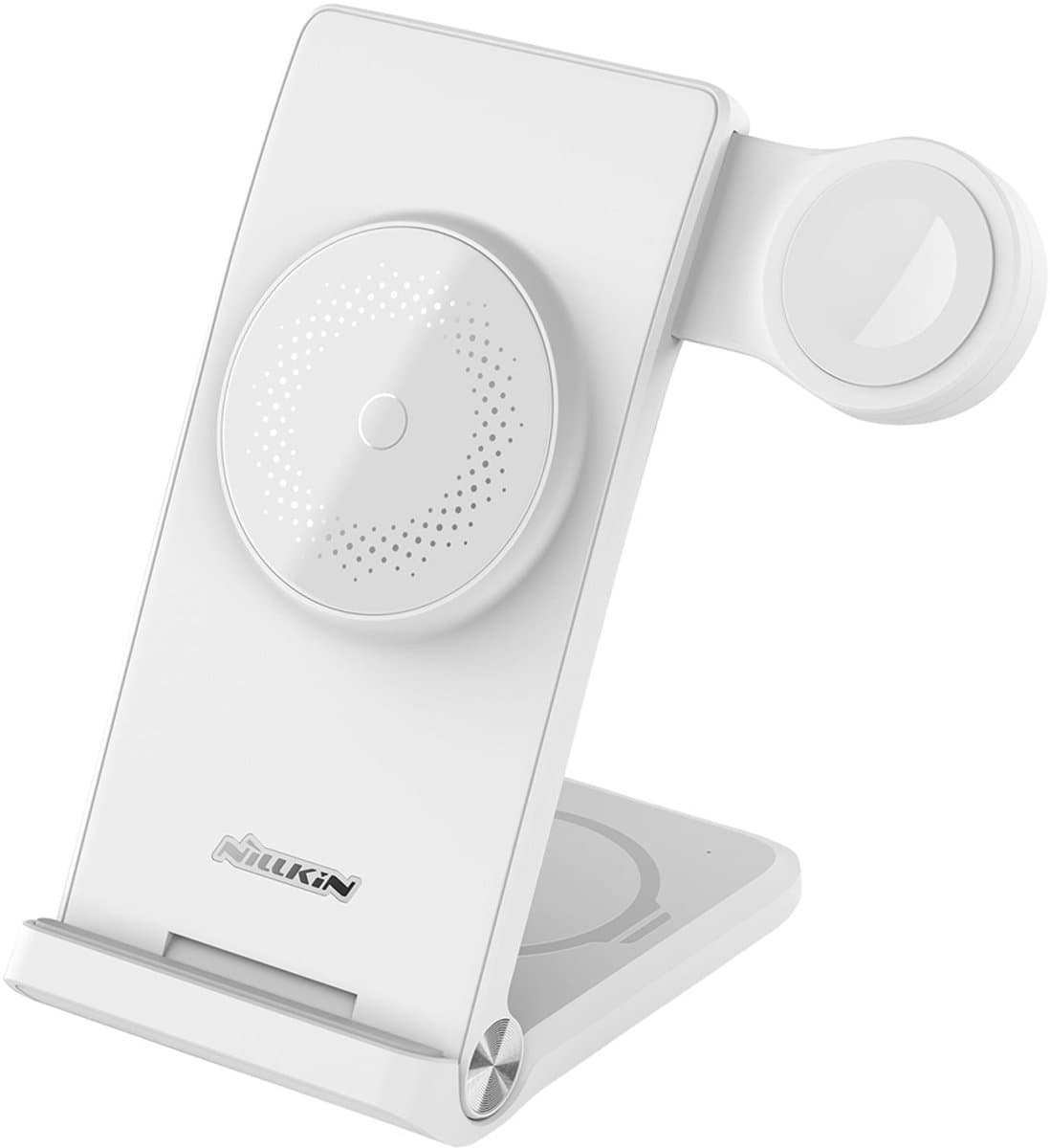 Nillkin, 3-in-1 Draadloze Oplader - Geschikt voor MagSafe (Smartphone / TWS Oortjes / Apple Watch), Wit