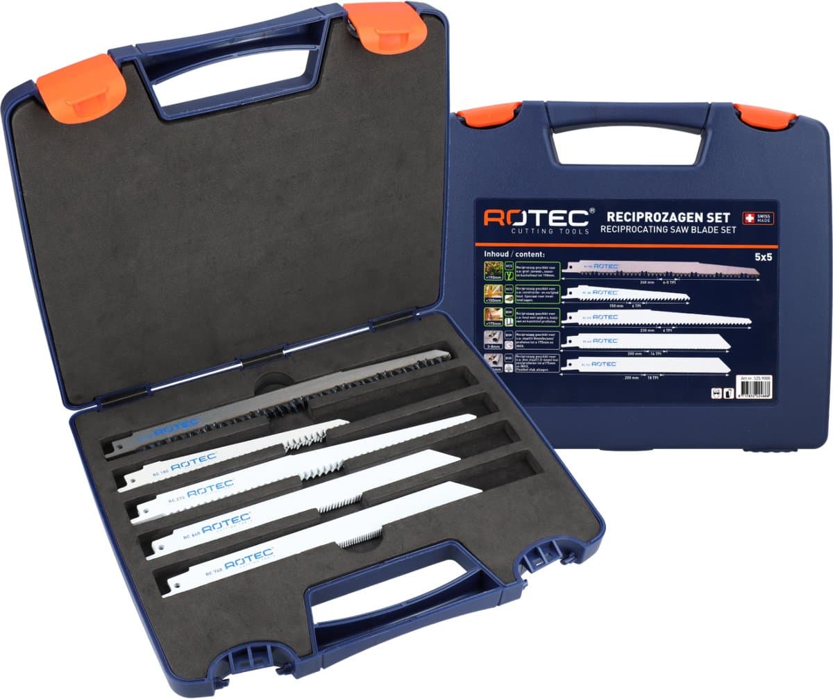 Rotec reciprozagenset '525' 25-dlg. (5x5)