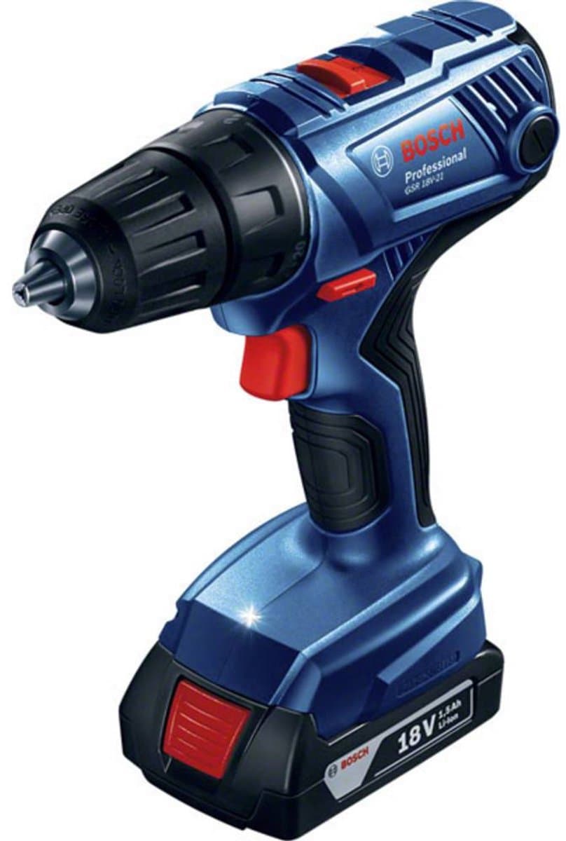 Bosch accuboormachine GSR 18V-21 - 2 accu's, 55 Nm